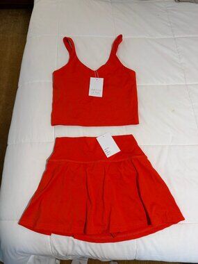 Smith & Quinn Tomato Golf Set Soline Tank + Anne Skort Size S